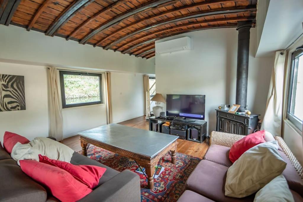 Grande Peniche 4 Ch - 10 Pers -Paris - Ile De Puteaux- Terrasses Villa Eksteriør bilde