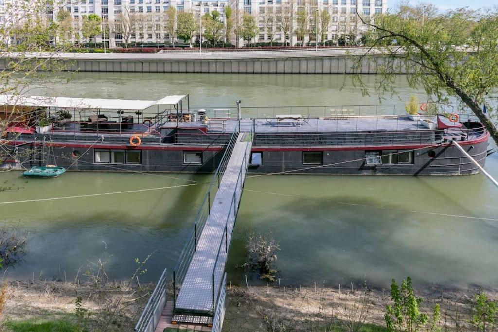 Grande Peniche 4 Ch - 10 Pers -Paris - Ile De Puteaux- Terrasses Villa Eksteriør bilde