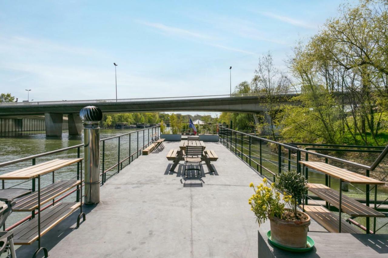 Grande Peniche 4 Ch - 10 Pers -Paris - Ile De Puteaux- Terrasses Villa Eksteriør bilde